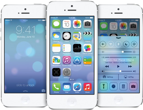 Flat Design Apple iOS7 Flat Design Apple iOS7
